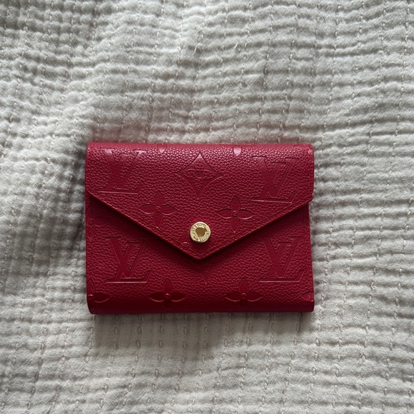 no brand Handbags - Burgundy Wallet with Gold Accent